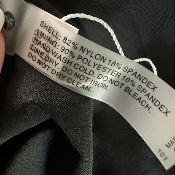 HOLIPICK One-Shoulder Ruched Black Swimsuit Women’s Size M - Picture 14 of 15